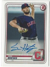 2020 Bowman Sam Hentges Paper Retail Base Autograph Auto Cleveland Indians