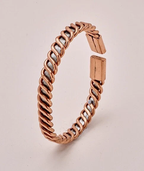 COPPER FAYRE Copper and Zinc Weave Bracelet - 6 1/2" Long CZ1