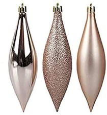 Elegant Rose Gold Tree Decorations Various Bauble Packs Tinsel Star Tree Toppers
