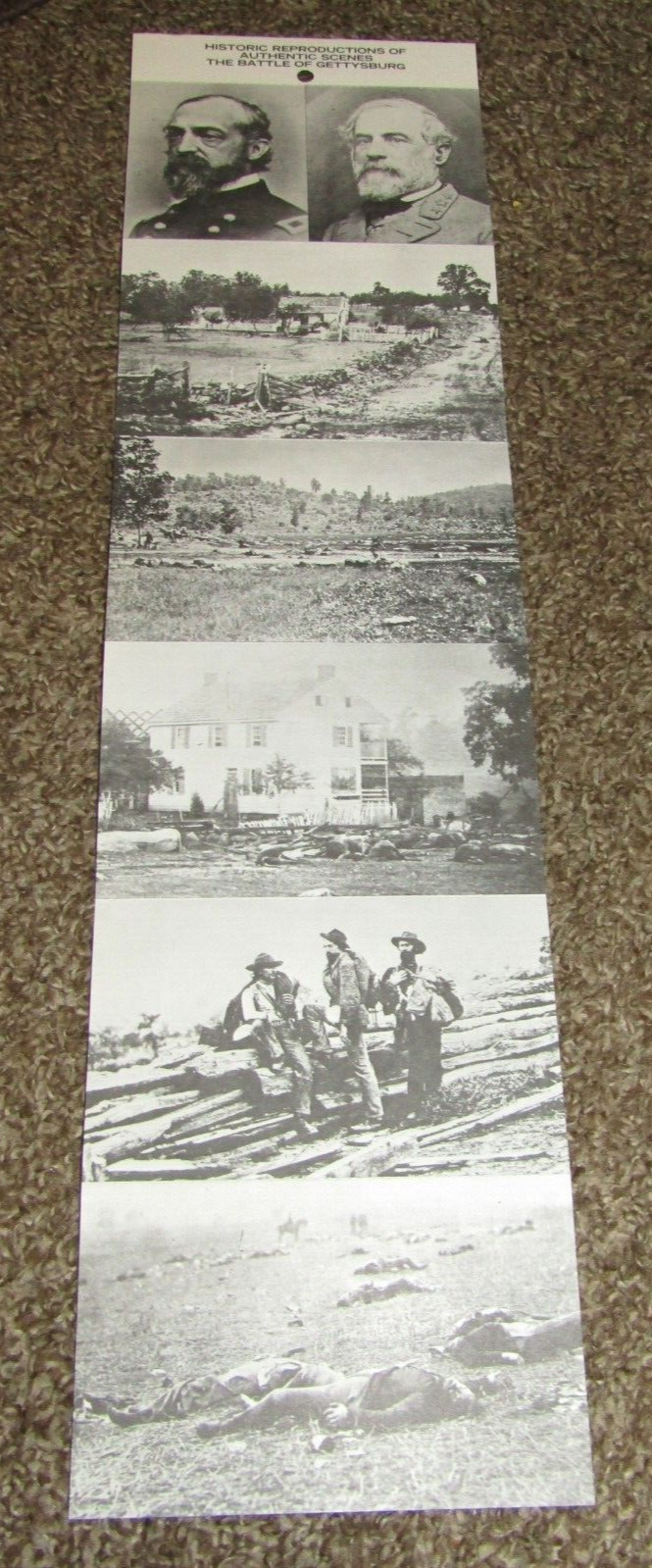 Explore Rare Civil War Gettysburg Battle Scene Photos in 6 Postcard Set, New Old Stock Collection