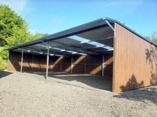 Carport Garage 33x17ft Shelter Shed Steel Farm Building Tractor Storage Stable