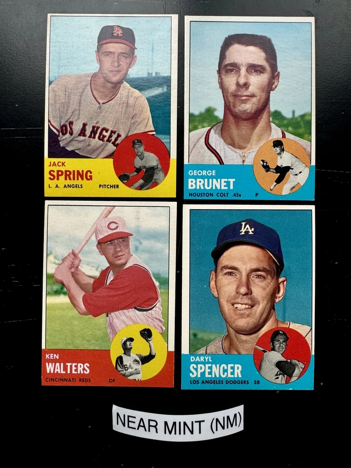 1963 Topps Baseball Cards 1-200 (P-NM) - You Pick - Complete Your Set - Image 2 of 4