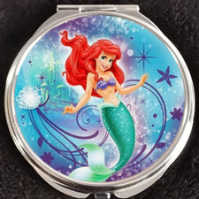 Princess Little Mermaid Ariel Ocean Beauty Gift Disney Makeup Compact Mirror