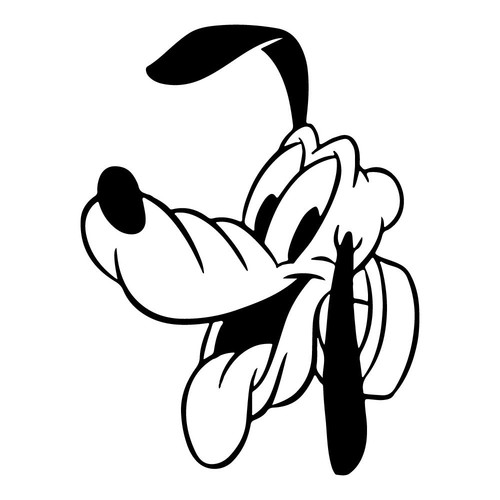 5,4 Zoll WAVING PLUTO v2 Vinyl Aufkleber Aufkleber Auto Fenster Laptop Disney Mickey Hund - Bild 23 von 24