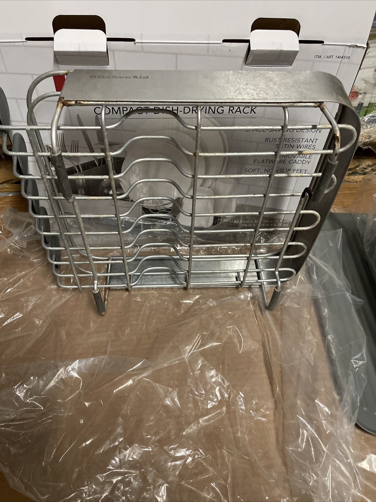 KitchenAid Stainless Steel Compact DishDrying Tray Rack, USED SEE