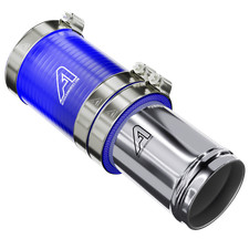 Silicone Coupling Pipe Silicon Coupler Connector Hose Joiner & 3 Stainless Clips