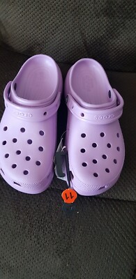 Crocs Womens 11 Classic Crush Slip On Platform Violet