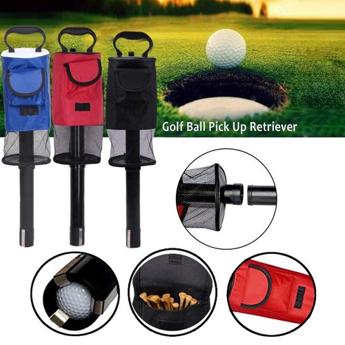 Golf Ball Shag Bag Practice Golf Ball Bag Holder Pick Up Receiver Tube