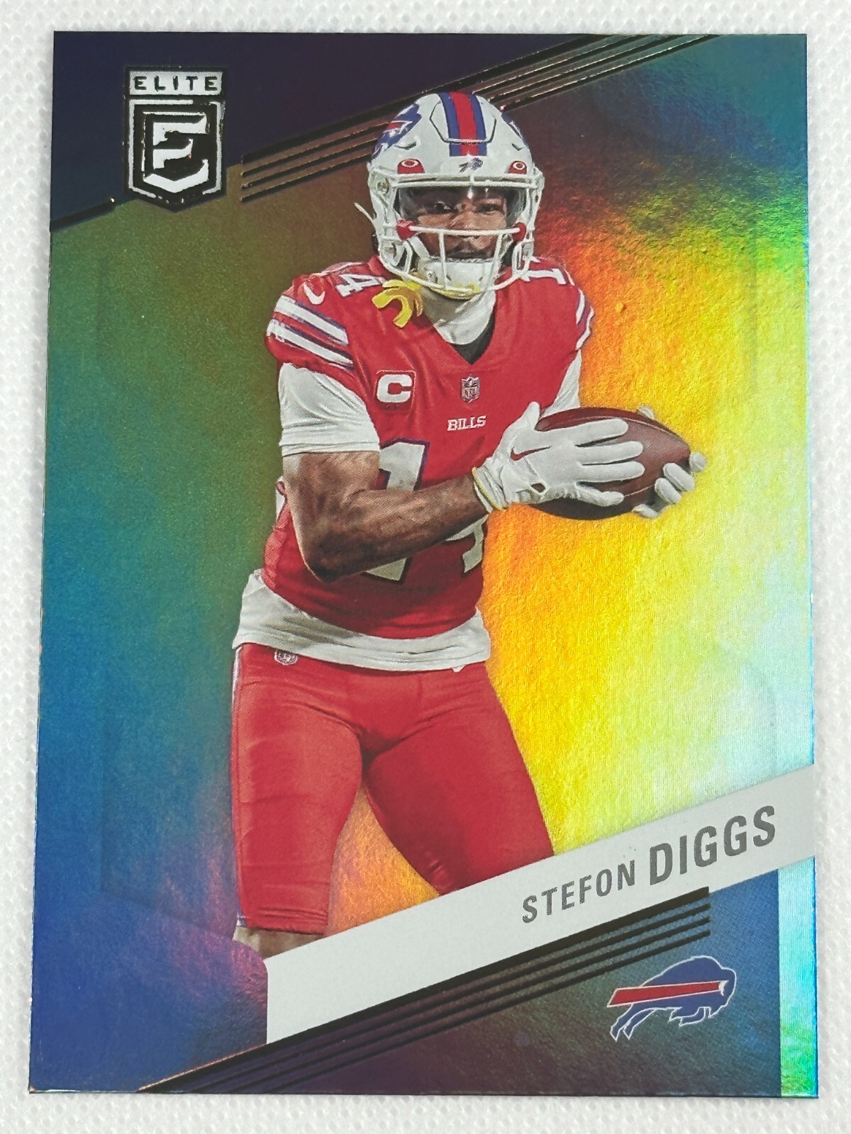 2023 Donruss  Elite 90 Stefon Diggs Rainbow Foil Buffalo Bills Football Card