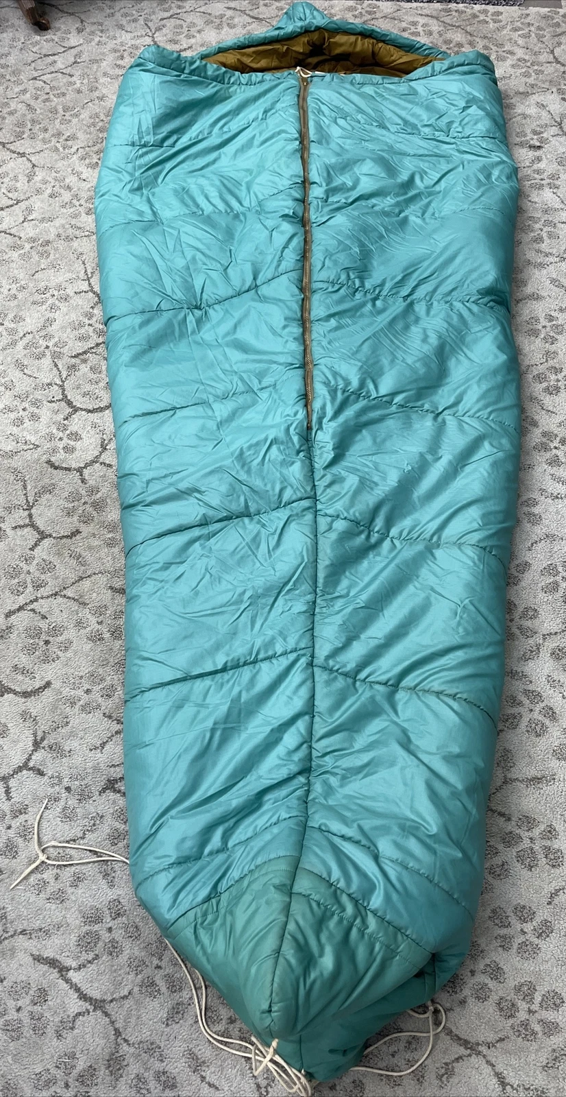 VTG 60s 70s REI COOP SLEEPING BAG MUMMY ADULT 83X34 MCKINLEY USA Teal