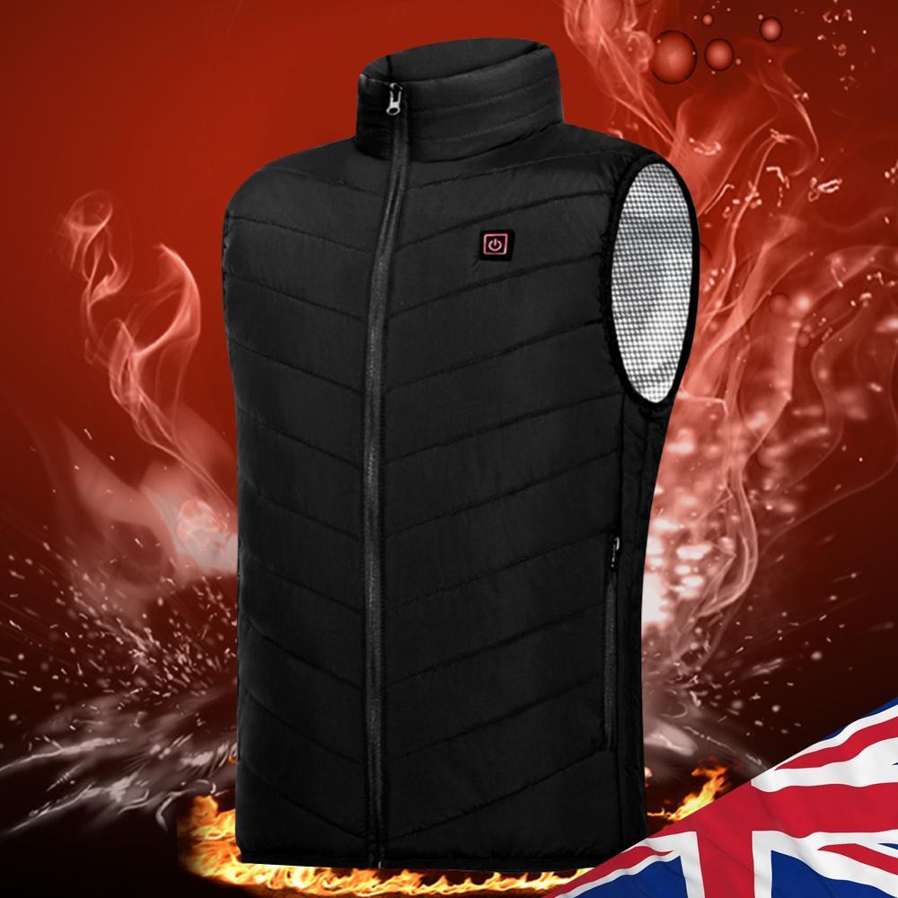 ALTRA Gilet Riscaldato Elettrico Unisex Lavabile Riscaldato Gilet Cappotto Campeggio Outdoor Abbigliamento Sportivo