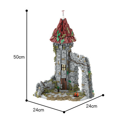 MOC-42261 Schloss Burg Castle Modell Aus dem Spiel 3184 teile Spielzeug Bausets