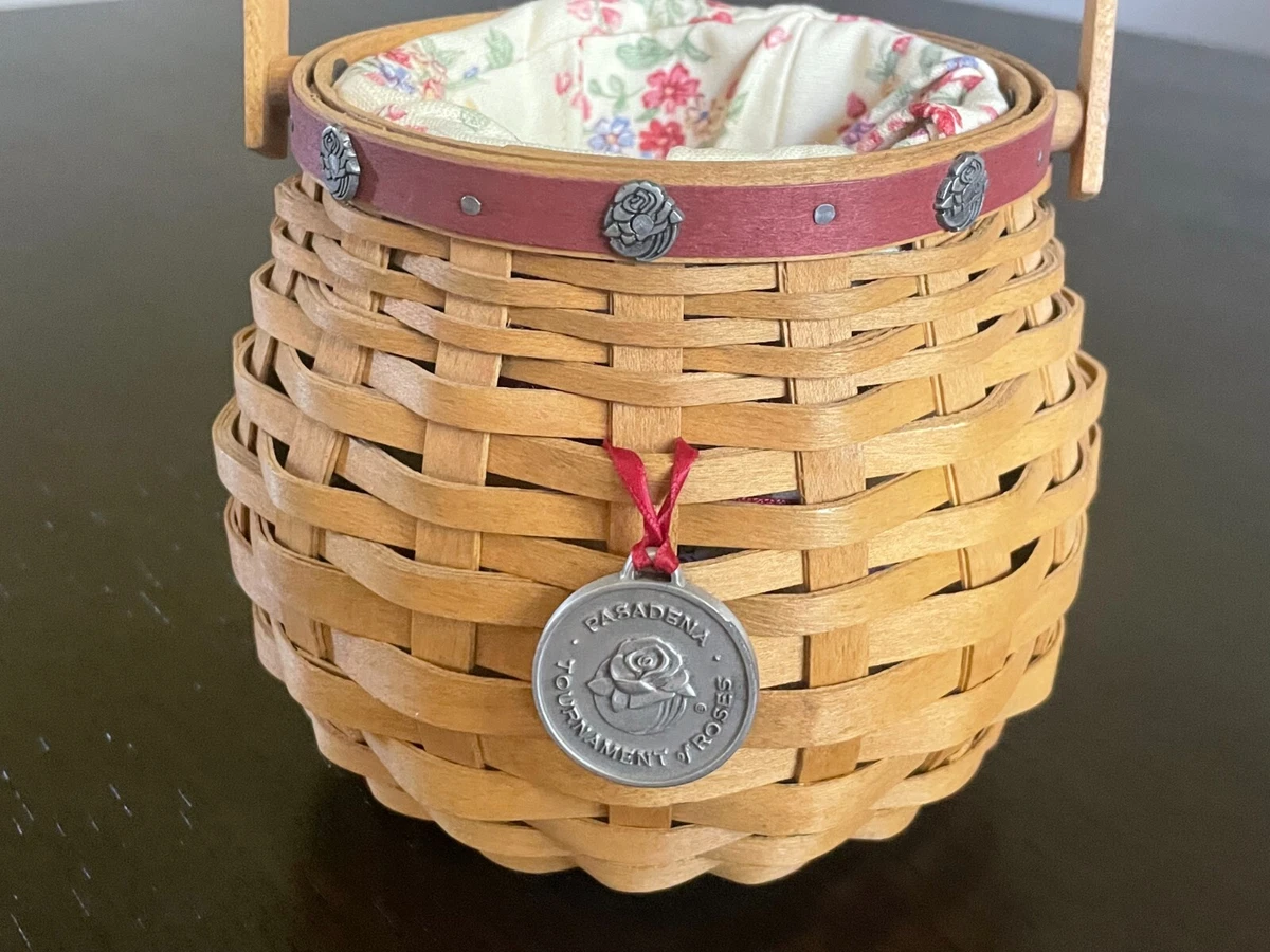 Longaberger Large Fruit Basket With Custom Dual Open Plaid, 53 OFF