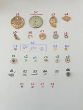 Omega Cal 30 T2 PC Watch Movement Parts Wheel Spring Bridge Dial Hands 30T2 2