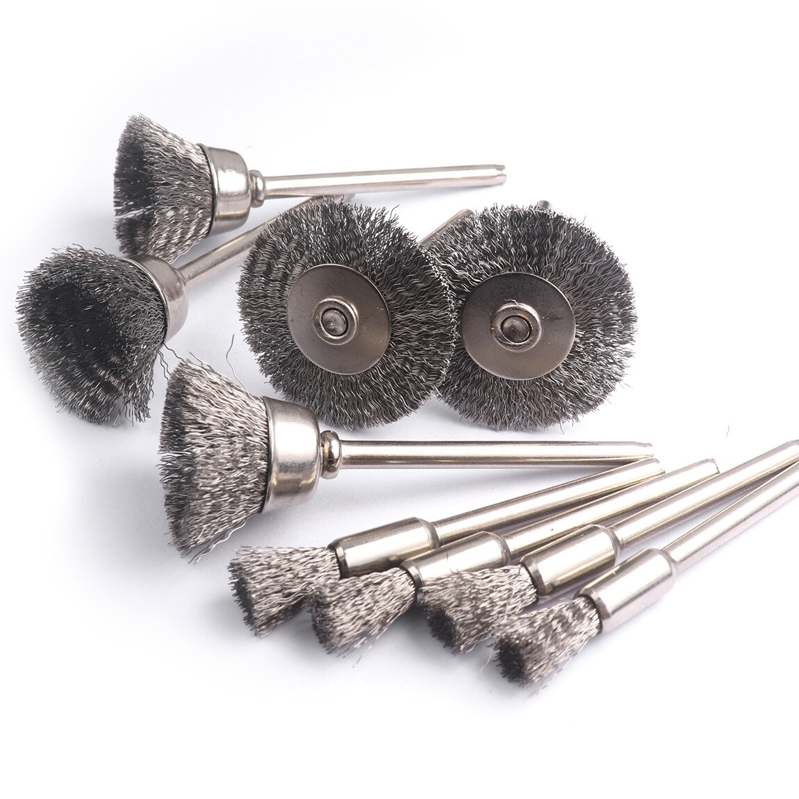 20/45x Rotary Steel Wire Brush Drill Polishing Rust Removal Wheel