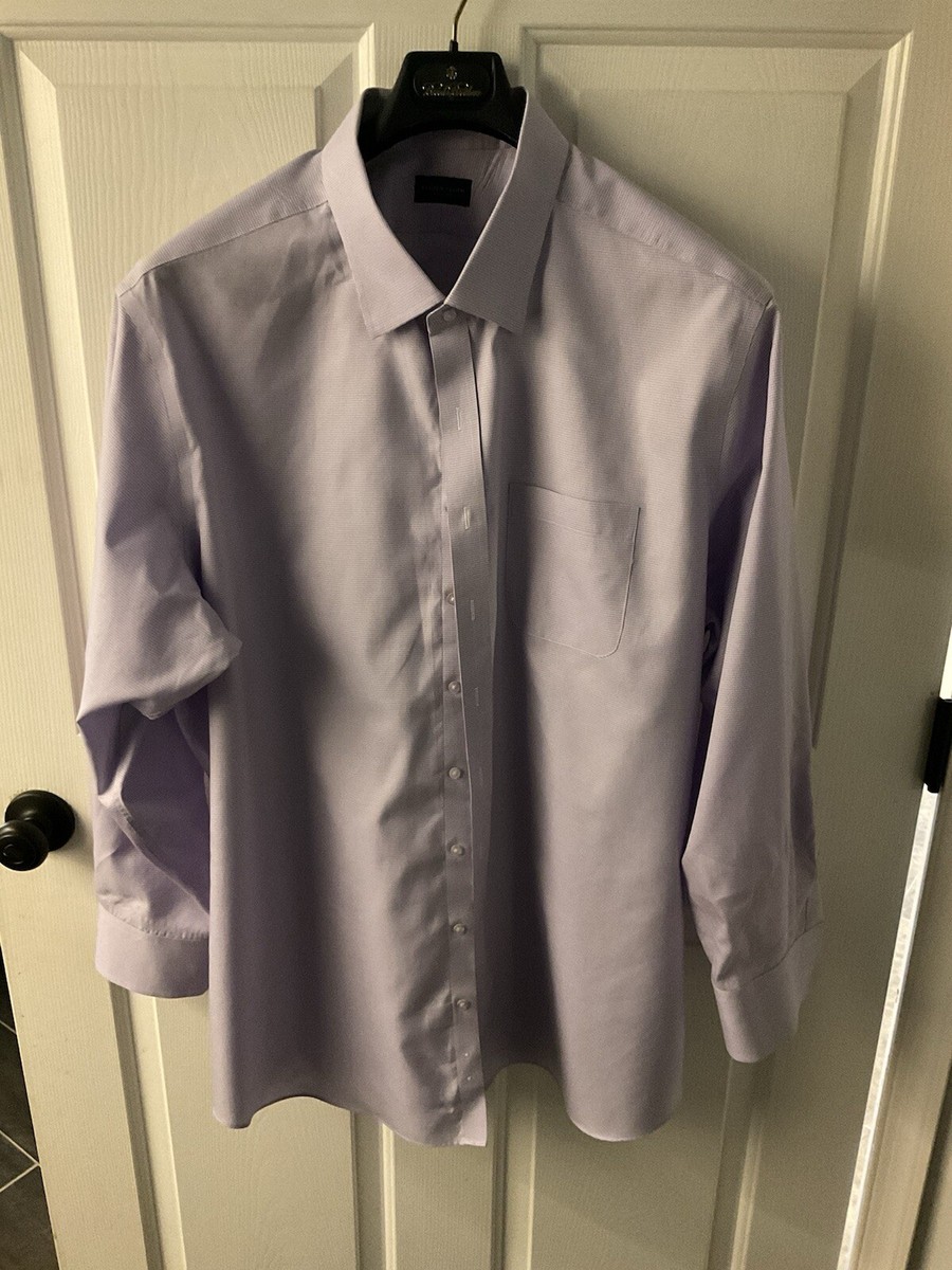 NWOT Proper Cloth Custom Tailored, 100% Cotton, Buttondown Shirt 20 Lilac Check NWOT Proper Cloth Custom Tailored, 100% Cotton, Buttondown Shirt 20 Lilac Check