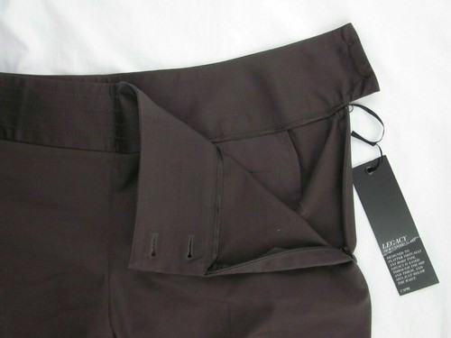 NEW $78 Womens White House Black Market Capris 10 Brown Stretch Cotton Spandex - Picture 6 of 9