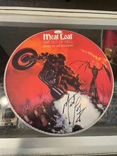MEATLOAF BAT OUT OF HELL SIGNED DRUMHEAD JSA AUTHENTICATED