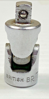 Vintage BRITOOL Universal Swivel Socket Adapter 1/4'' Drive BRITISH Tool