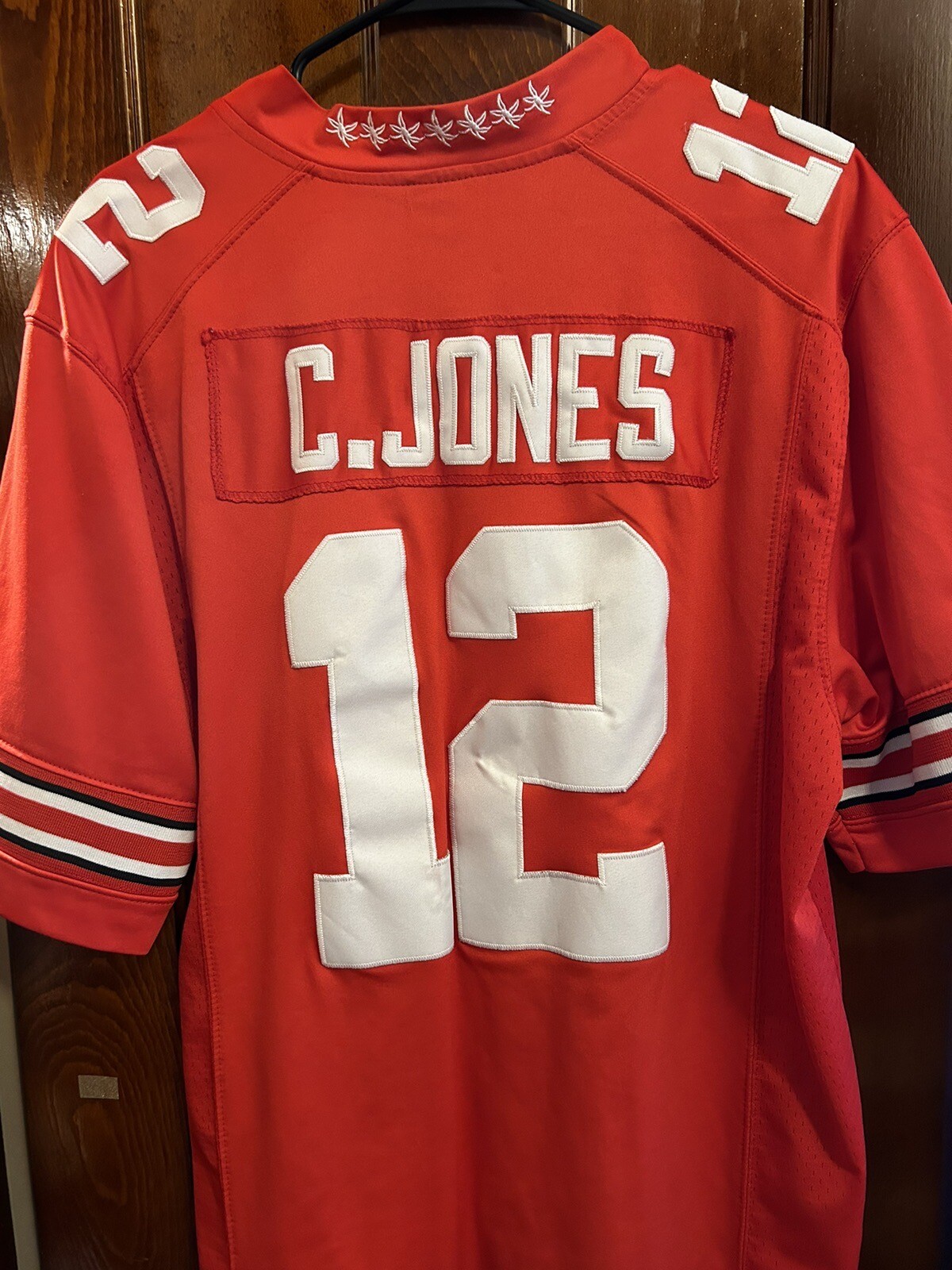 Ohio State Football Jersey 12 C. Jones Stitched Red eBay