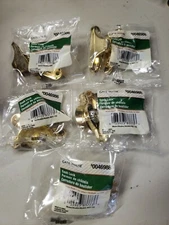 Gatehouse 0046986 Sliding Window Sash Lock Zinc Brass Finish (5 PACKS)