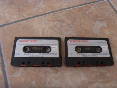 Travellers Sound Chromdioxid II 2X30min Audio- Kassetten 2 Stück