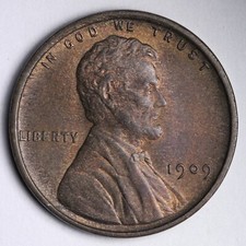 1909 VDB Lincoln Wheat Cent Penny CHOICE BU UNCIRCULATED MS E321 QNH