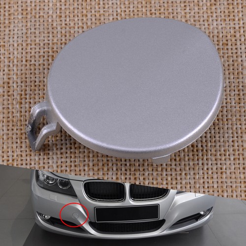 Front Bumper Silver Tow Towing Eye Cover Fit For BMW 3 E90 E91 0911