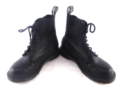 Dr Martens 1460 Pascal Black Soft Leather w/ Zip Boots USA