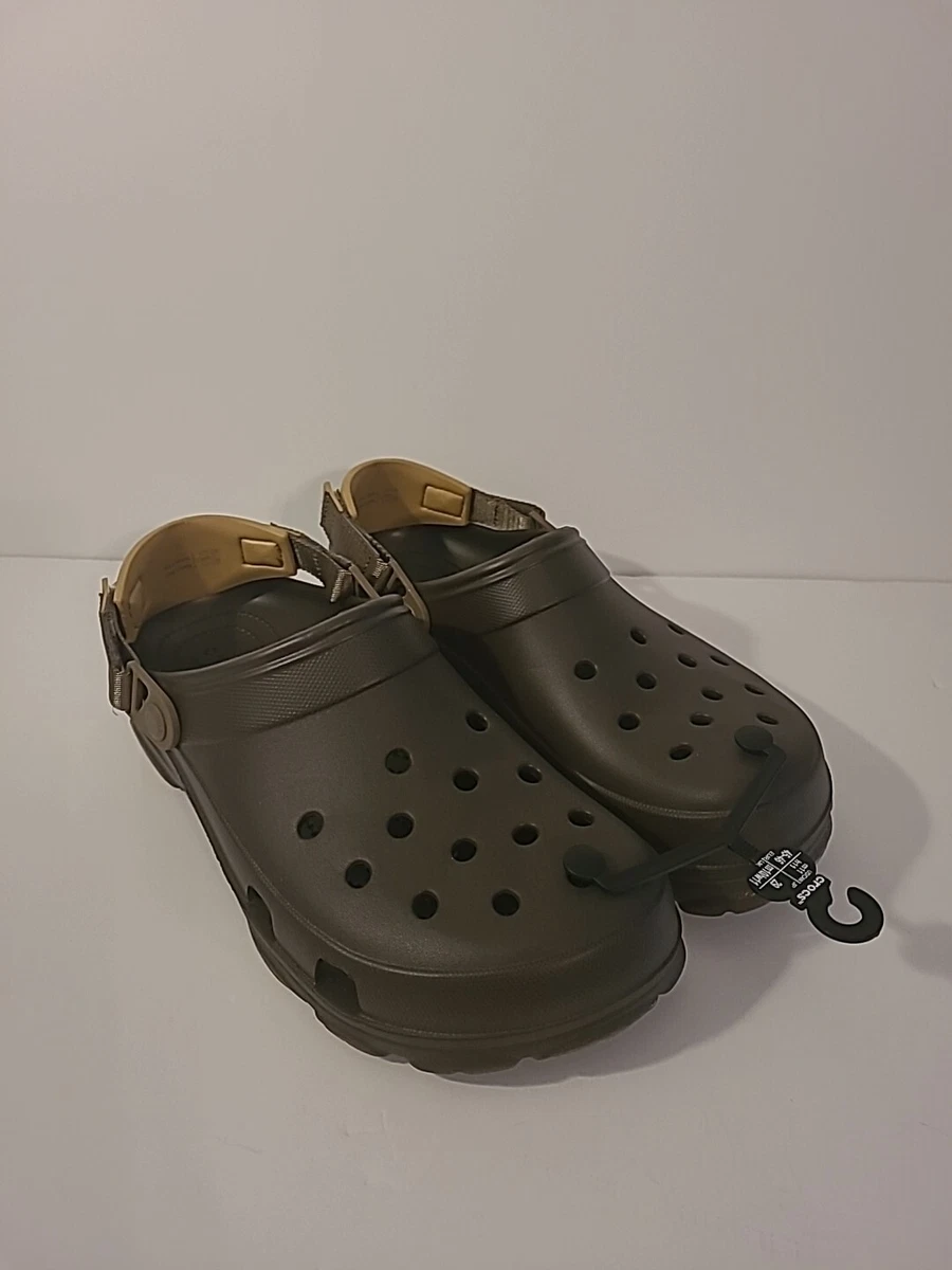 Dark brown sale crocs