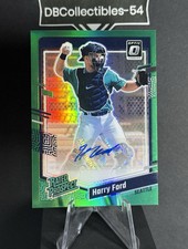2023 Donruss Optic Harry Ford Green Rated Prospect Auto 1/5 Seattle