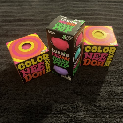 #ad #ad Nee Doh Color Changing Stress Balls Lot Of 2 TikTok Pink Yellow and 1 tennie $48.99
