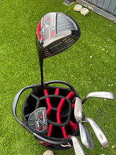 Benross HTX Right-Handed Driver & 6-10 Iron Set (5 Clubs) Black/Red/Grey