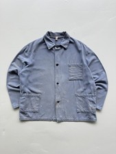 French Faded Blue Paint Splattered Vintage Ch...
