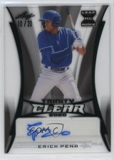 2020 Leaf Trinity Clear Green 10/20 Erick Pena #CA-EP2 Auto uk2