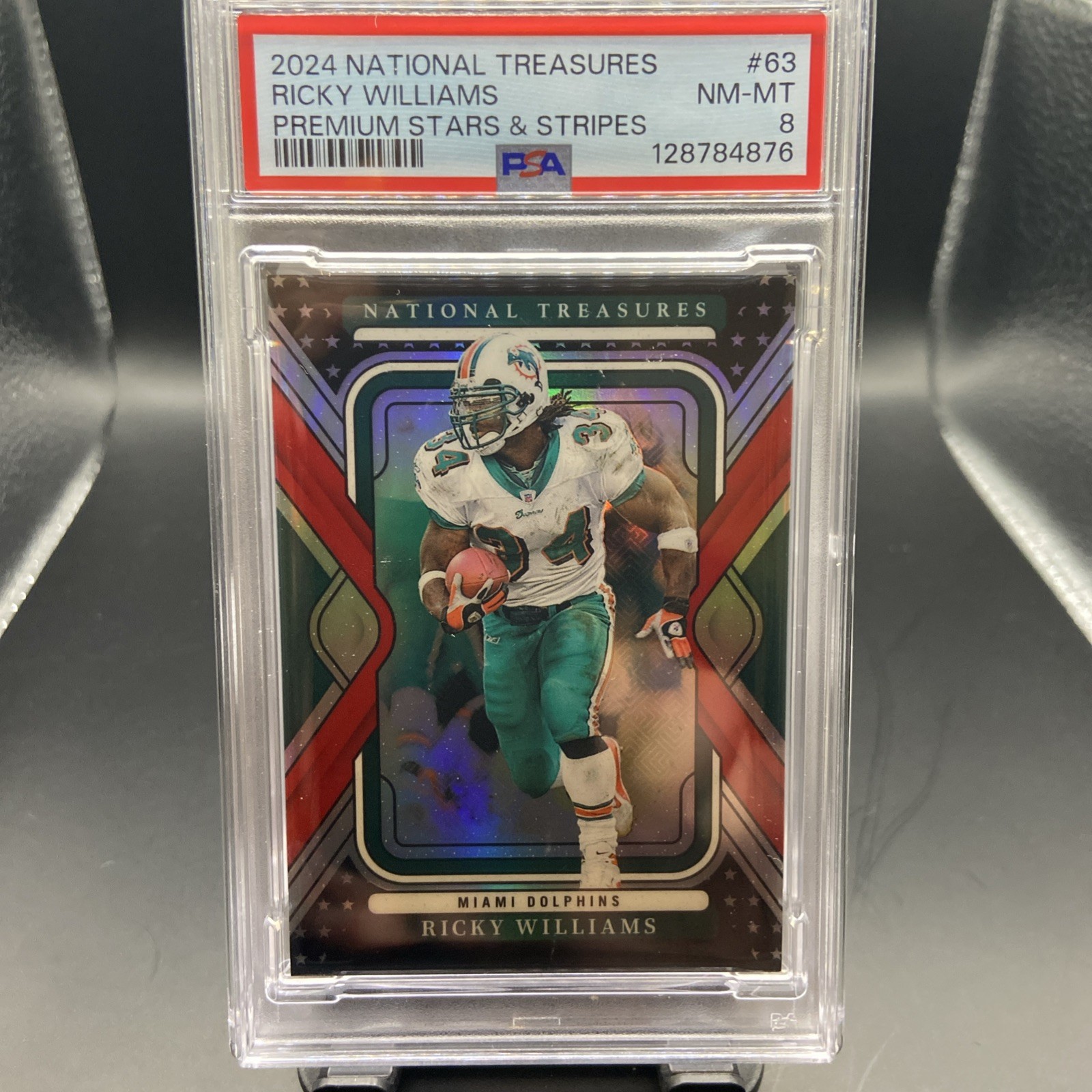 2024 Panini National Treasures - Ricky Williams #63 Premium Stars & Stripes /13