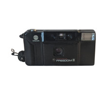 Minolta Freedom II 35mm Point  Shoot Film Camera w/ Case   Untested