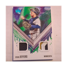 Panini Diamond Kings DK Materials Ryan Jeffers Patch Twins Holo Blue /25