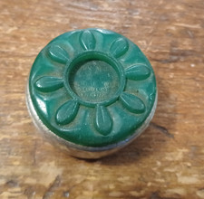 Vintage Shuffleboard Puck Green Used Original Dirt Steampunk