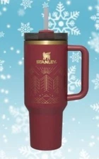 NEW Stanley Limited Edition Cranberry Winterscape 40 oz Quencher H2.0 Tumbler