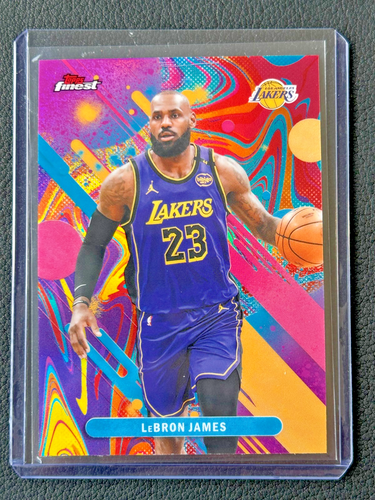 2025-26 Topps Finest Los Angeles Lakers LEBRON JAMES Oil Spill Common #79