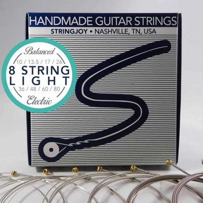 Used Stringjoy 8 String Balanced Light Gauge (10-80) Nickel Wound Electric