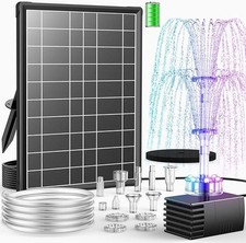 FONTANNA SOLARNA Z WBUDOWANĄ BATERIĄ