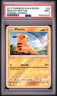 2017 POKEMON SUN & MOON SHINING LEGENDS #28 PIKACHU-REVERSE FOIL PSA 9