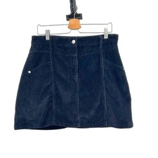 NWT Whistles Cord A-Line Skirt in Black Corduroy Size US 8