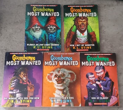 Goosebumps R.L. Stine  Most Wanted Paperbacks Books 1-5 Pre-owned