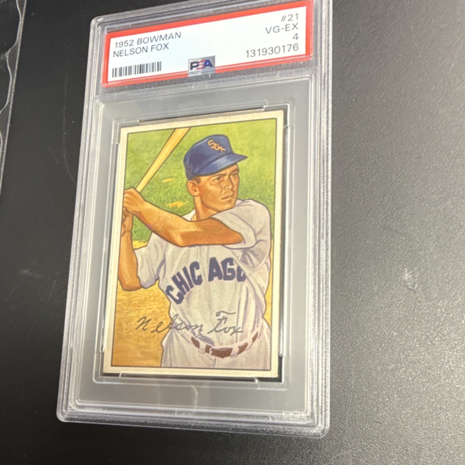 1952 Bowman Nellie Fox #21 PSA 4 Chicago White Sox Baseball Card