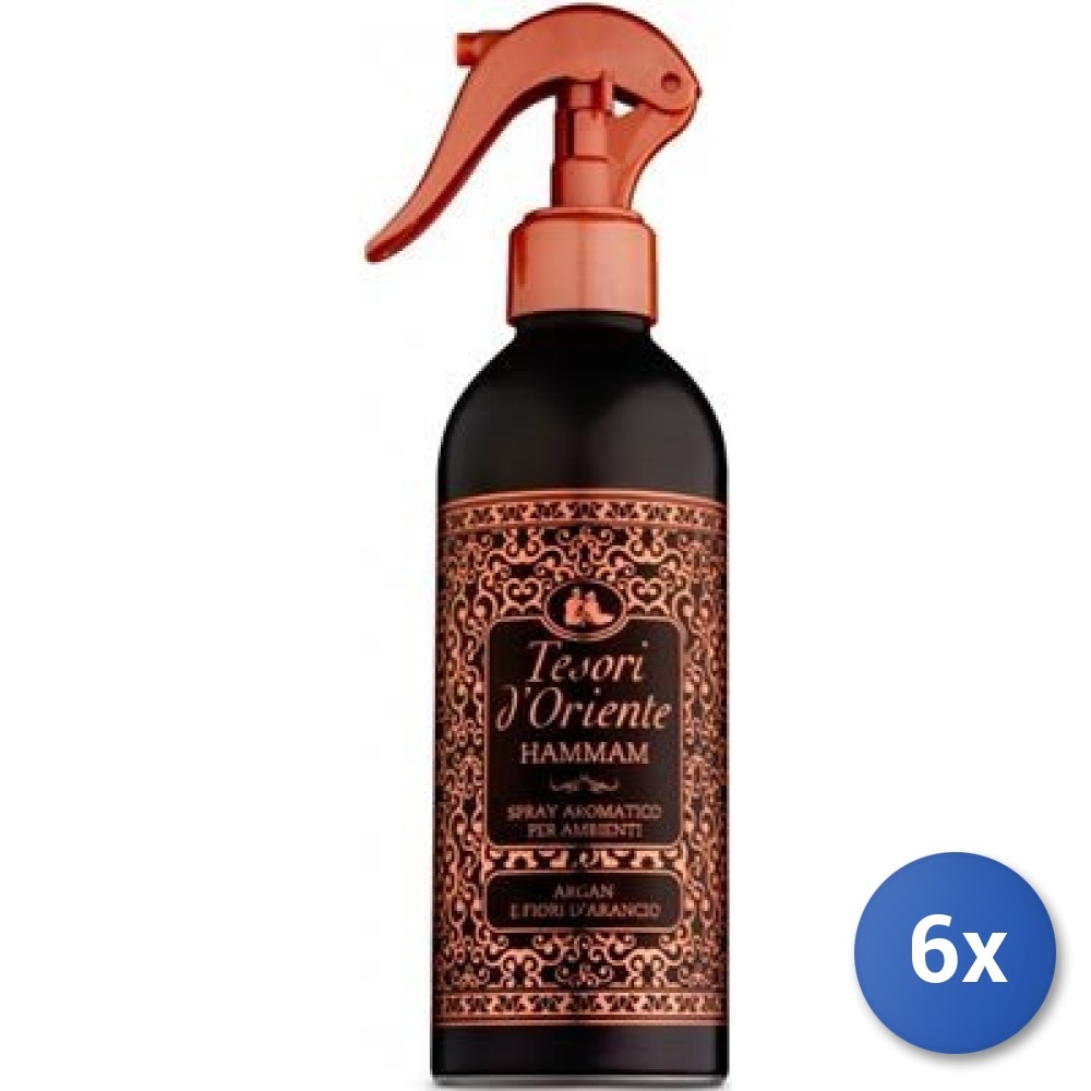 6x Bundle Tesori D'Oriente Spray 250 Ml. Hammam Deodorante