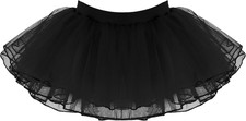 Tutu Skirt Girls Elastic Ballet Dance Skirts 4 Layer Tulle Tutu Toddler Kid Ch