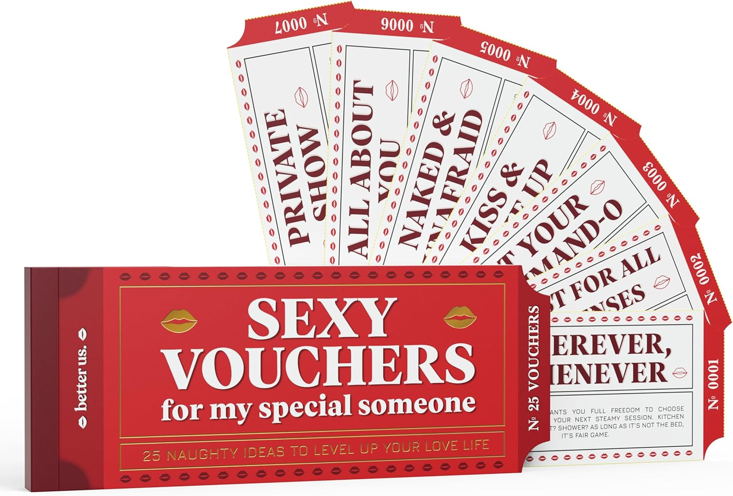 25 Sexy Couples Vouchers – Naughty Coupon Book for Him or Her | Flirty & Intimat